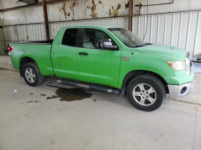 5TBBV54177S473615 - 2007 TOYOTA TUNDRA DOUBLE CAB SR5 GREEN photo 4