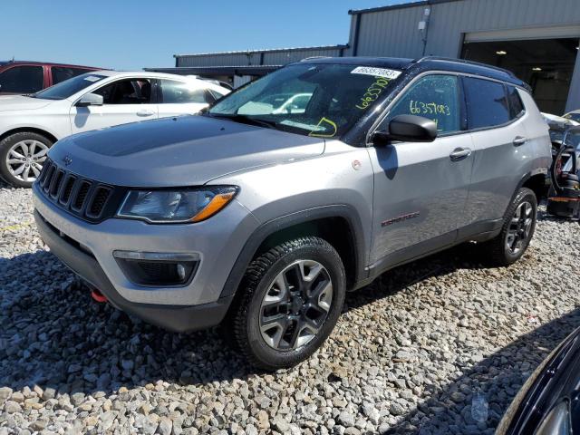 3C4NJDDB6JT316450 - 2018 JEEP COMPASS TRAILHAWK SILVER photo 1