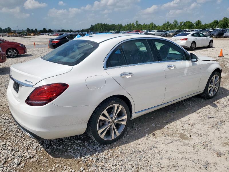55SWF8EB3KU300975 - 2019 MERCEDES-BENZ C 300 4MATIC WHITE photo 3