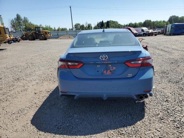 4T1G11BK0RU113240 - 2024 TOYOTA CAMRY SE NIGHT SHADE BLUE photo 6
