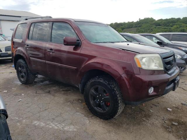 5FNYF48519B027604 - 2009 HONDA PILOT EXL MAROON photo 4