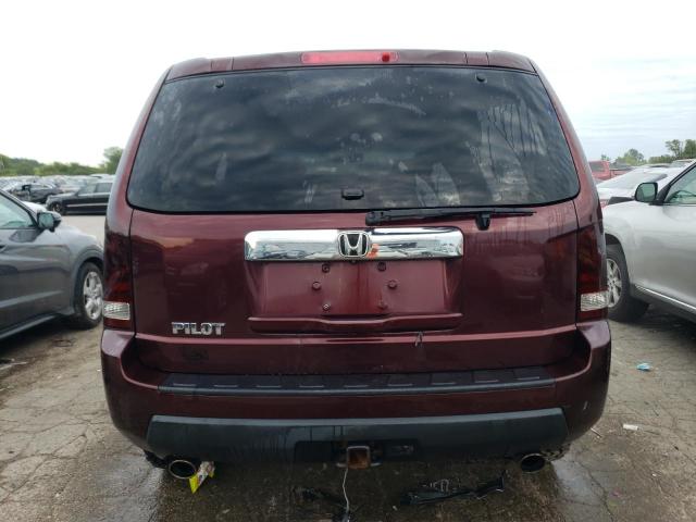 5FNYF48519B027604 - 2009 HONDA PILOT EXL MAROON photo 6