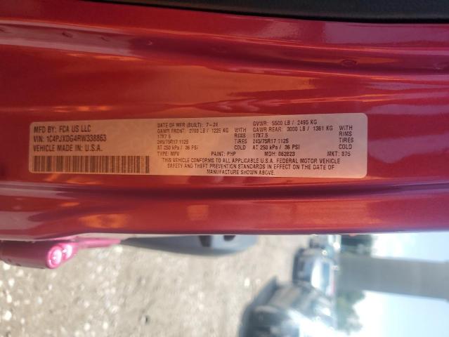 1C4PJXDG4RW338863 - 2024 JEEP WRANGLER SPORT 粉色 照片 13