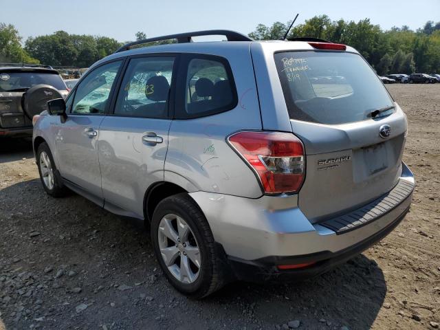 JF2SJABC9FH515853 - 2015 SUBARU FORESTER 2.5I SILVER photo 2