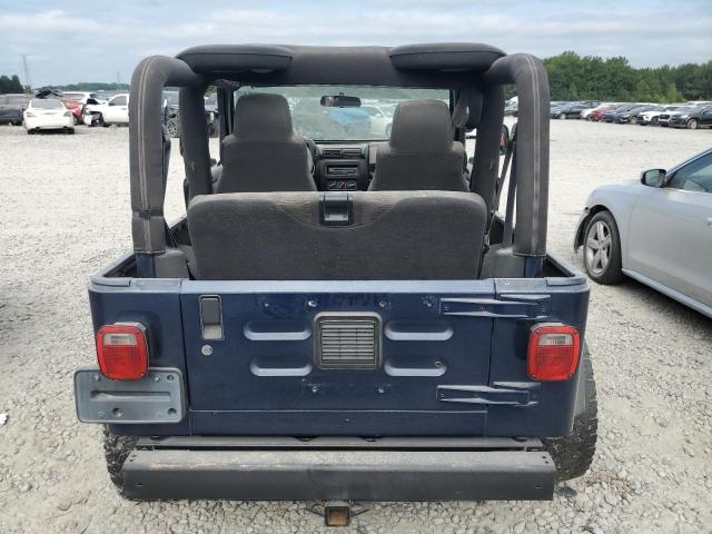 1J4FA39S64P717135 - 2004 JEEP WRANGLER X BLUE photo 6