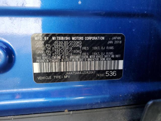 JA4AT5AA4JZ042047 - 2018 MITSUBISHI ECLIPSE CR SE BLUE photo 12