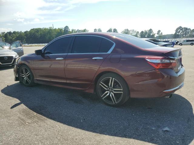 1HGCR2F57HA241496 - 2017 HONDA ACCORD SPORT 勃艮第红 照片 2