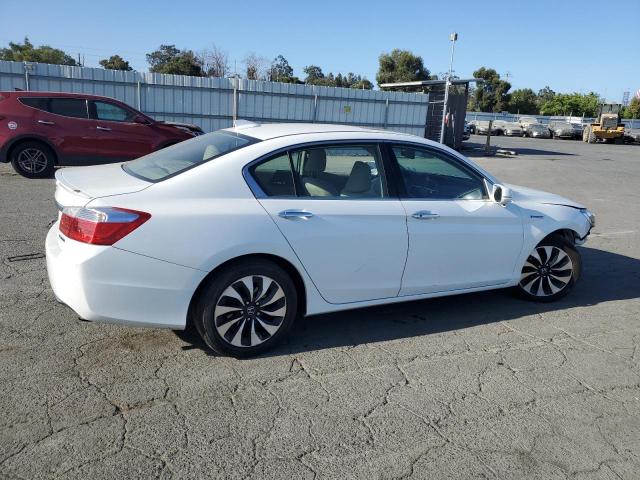 1HGCR6F55FA002730 - 2015 HONDA ACCORD HYBRID EXL WHITE photo 3