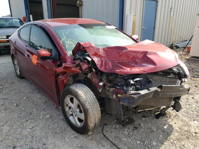 5NPDH4AE5FH645539 - 2015 HYUNDAI ELANTRA SE RED photo 9