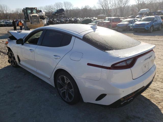 KNAE15LA6L6073912 - 2020 KIA STINGER WHITE photo 2