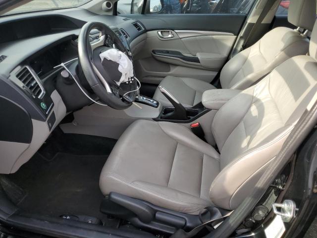 2HGFB2F91DH502833 - 2013 HONDA CIVIC EXL Czarny zdjęcie 7