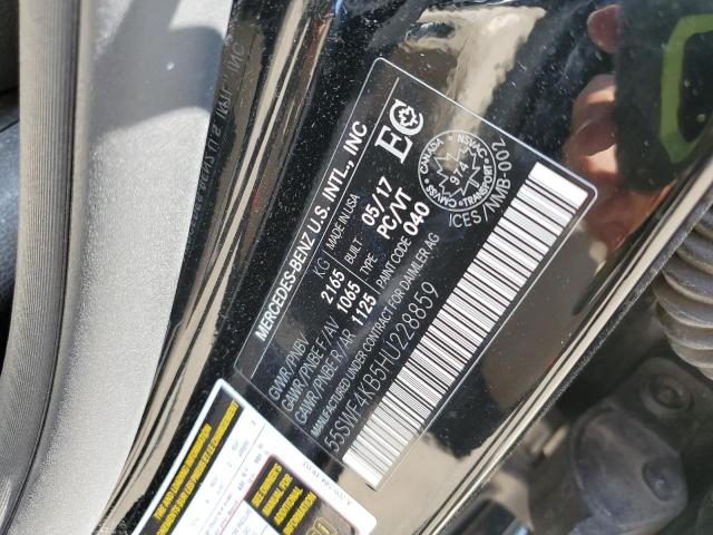 55SWF4KB5HU228859 - 2017 MERCEDES-BENZ C 300 4MATIC BLACK photo 13