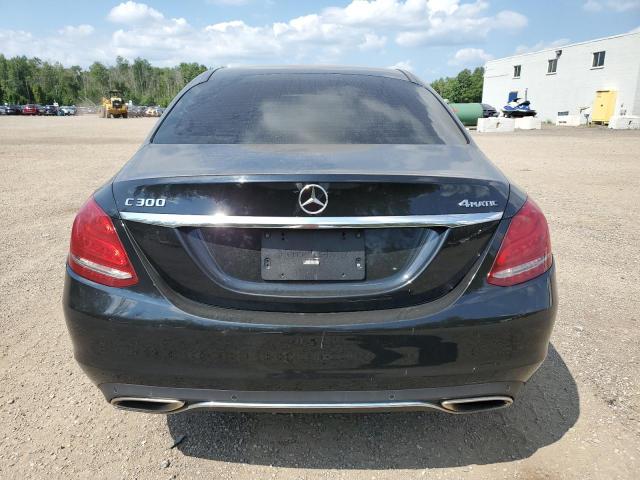 55SWF4KB5HU228859 - 2017 MERCEDES-BENZ C 300 4MATIC BLACK photo 6