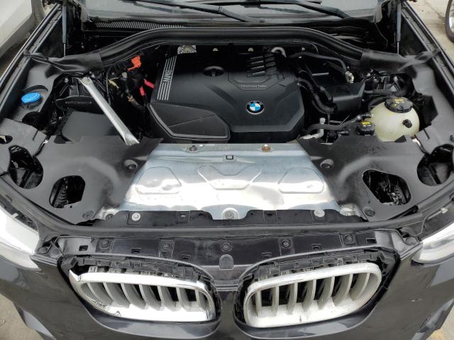 5UXTY3C05M9F61235 - 2021 BMW X3 SDRIVE30I შავი ფოტო 12