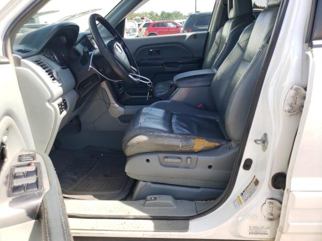 5FNYF18525B057980 - 2005 HONDA PILOT EXL WHITE photo 7