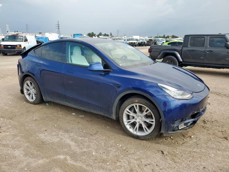 5YJYGAEE8MF311711 - 2021 TESLA MODEL Y BLUE photo 4