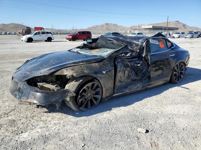 5YJSA1E40LF388554 - 2020 TESLA MODEL S Սև լուսանկար 1