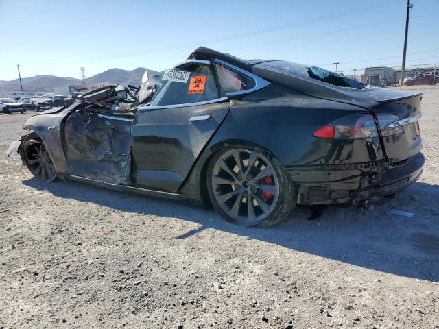 5YJSA1E40LF388554 - 2020 TESLA MODEL S Սև լուսանկար 2