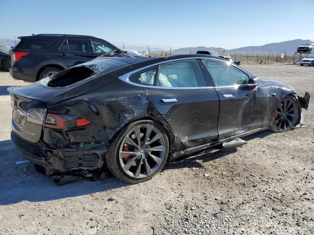 5YJSA1E40LF388554 - 2020 TESLA MODEL S Սև լուսանկար 3