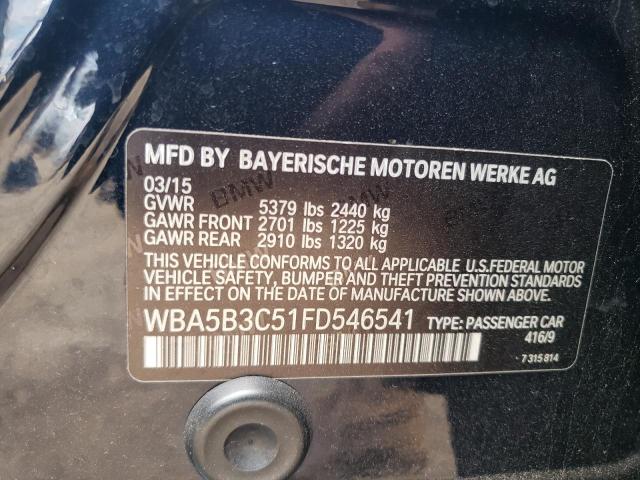 WBA5B3C51FD546541 - 2015 BMW 535 XI BLUE photo 12