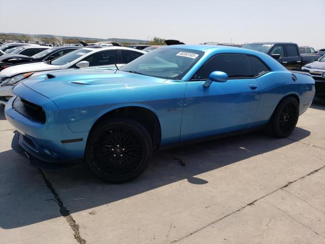 2C3CDZBT2FH913932 - 2015 DODGE CHALLENGER SXT PLUS BLUE photo 1