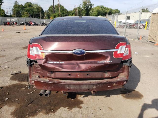 1FAHP2FW8AG130547 - 2010 FORD TAURUS LIMITED BURGUNDY photo 6