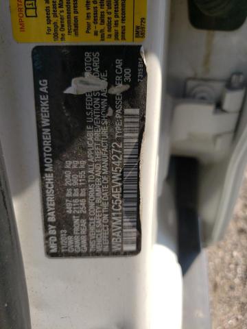 WBAVM1C54EVW54272 - 2014 BMW X1 XDRIVE2 SDRIVE28I WHITE photo 12