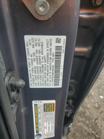 2HKRW2H89KH644534 - 2019 HONDA CR-V EXL Grau Foto 12