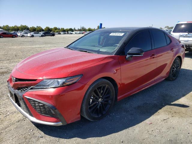 4T1KZ1AK1NU063110 - 2022 TOYOTA CAMRY TRD RED photo 1