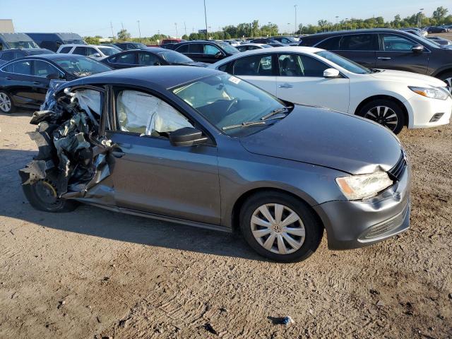 3VW2K7AJ5CM413145 - 2012 VOLKSWAGEN JETTA BASE GRAY photo 4