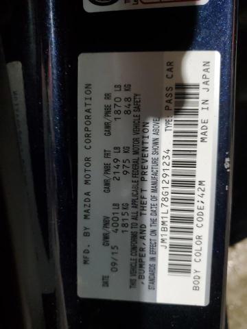 JM1BM1L78G1291234 - 2016 MAZDA 3 TOURING BLUE photo 13