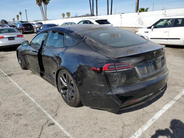 5YJSA1E69NF479875 - 2022 TESLA MODEL S Սև լուսանկար 3