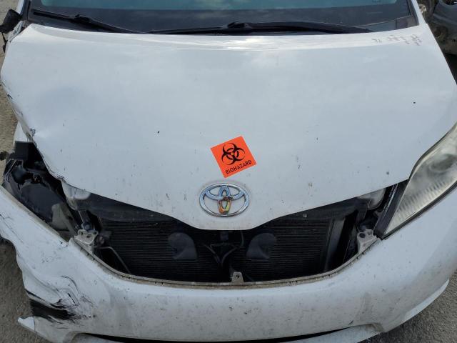 5TDYK3DC7ES520140 - 2014 TOYOTA SIENNA XLE WHITE photo 12