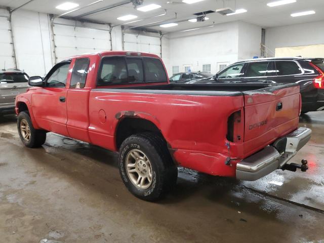 1D7HG42X23S296122 - 2003 DODGE DAKOTA SLT RED photo 2