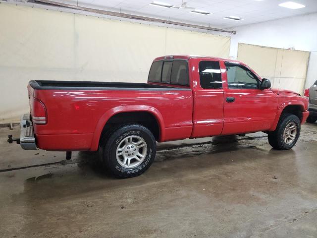 1D7HG42X23S296122 - 2003 DODGE DAKOTA SLT RED photo 3