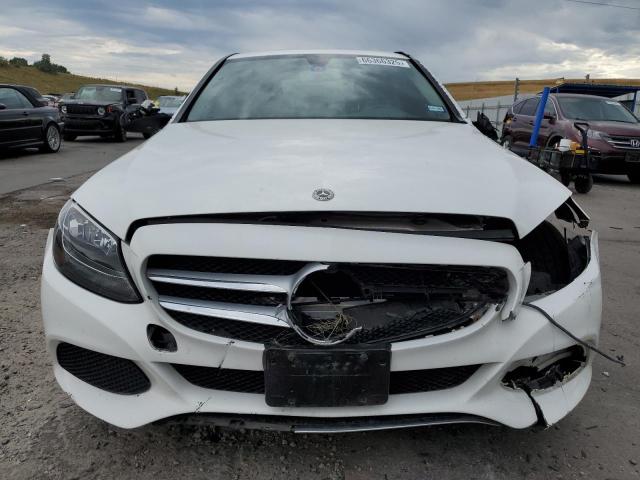 55SWF4KB2JU257886 - 2018 MERCEDES-BENZ C 300 4MATIC WHITE photo 5