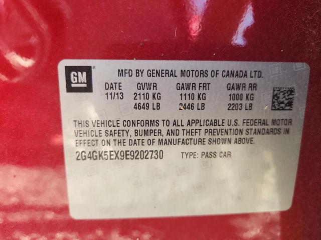 2G4GK5EX9E9202730 - 2014 BUICK REGAL Rojo foto 12