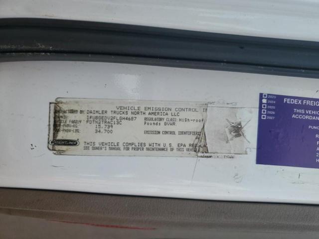 1FUBGEDV2FLGH4687 - 2015 FREIGHTLINER CASCADIA 1 Blanco foto 10