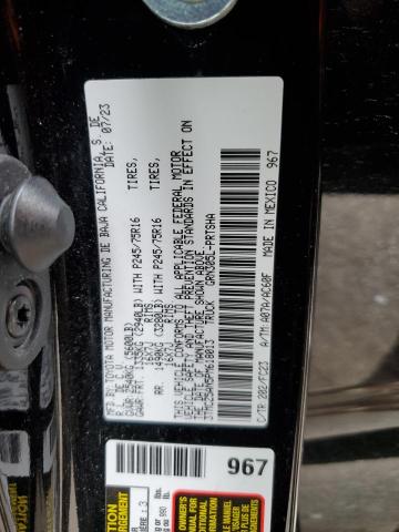 3TMCZ5AN5PM618013 - 2023 TOYOTA TACOMA DOUBLE CAB 黑色 照片 13