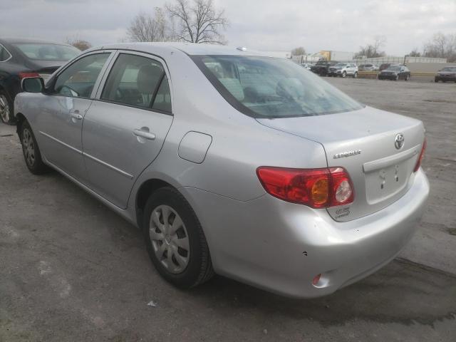 JTDBL40E69J012146 - 2009 TOYOTA COROLLA BASE SILVER photo 3
