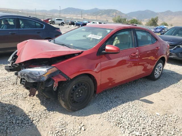 5YFBURHE8KP872422 - 2019 TOYOTA COROLLA L RED photo 1