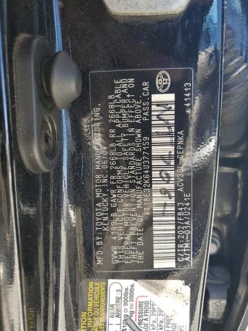 4T1BE32K64U377159 - 2004 TOYOTA CAMRY LE BLACK photo 12