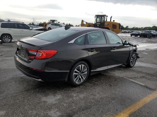 1HGCV3F40JA005965 - 2018 HONDA ACCORD HYBRID EX BROWN photo 3