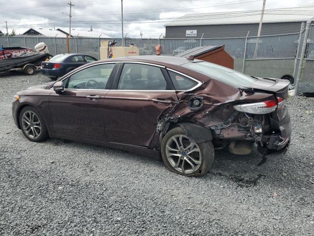 3FA6P0RU5KR191337 - 2019 FORD FUSION TITANIUM BURGUNDY photo 2