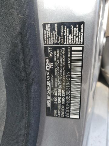 WDDGF8BB8BR184036 - 2011 MERCEDES-BENZ C 300 4MATIC GRAY photo 12