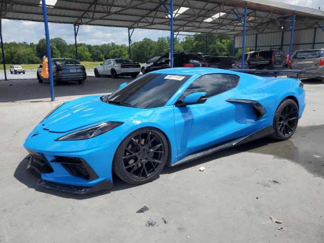 1G1YA2D41M5114180 - 2021 CHEVROLET CORVETTE STINGRAY 1LT BLUE photo 1