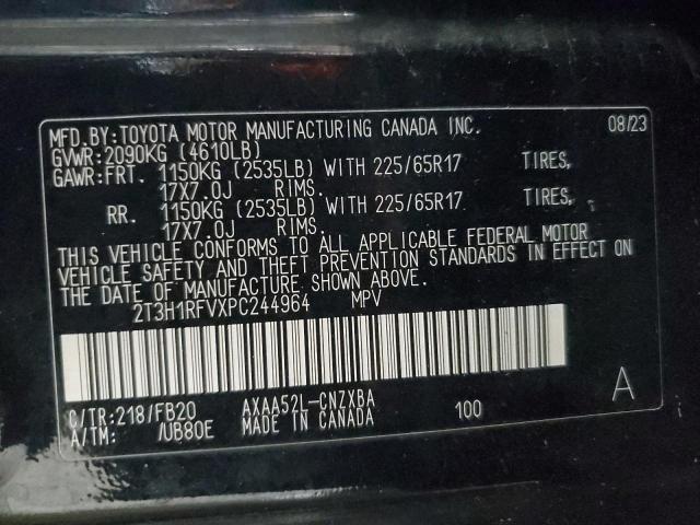 2T3H1RFVXPC244964 - 2023 TOYOTA RAV4 LE 黑色 照片 13