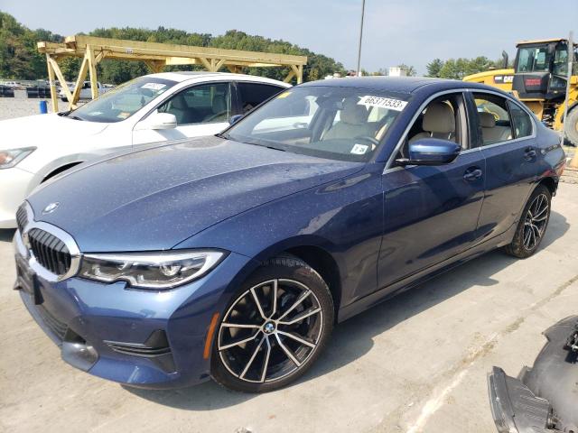 3MW5R7J0XM8B51374 - 2021 BMW 330XI BLUE photo 1