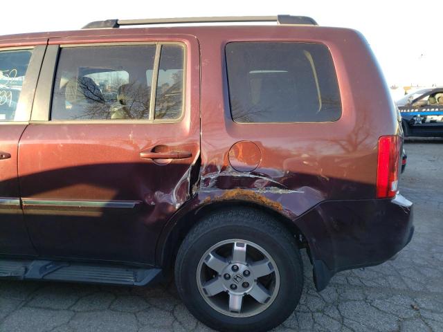 5FNYF4H97BB092739 - 2011 HONDA PILOT TOURING BURGUNDY photo 9