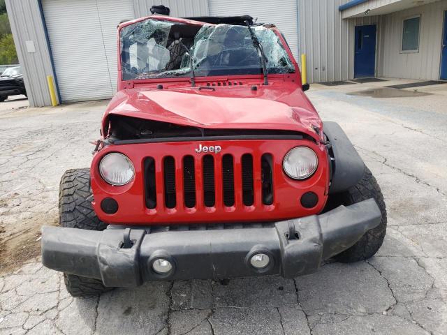 1C4AJWAG7CL213949 - 2012 JEEP WRANGLER SPORT RED photo 5